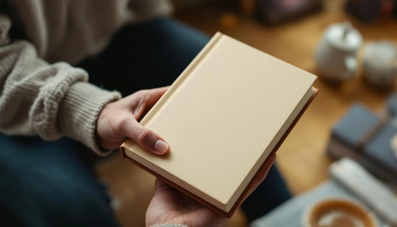A beautifully wrapped biography book as a Christmas gift